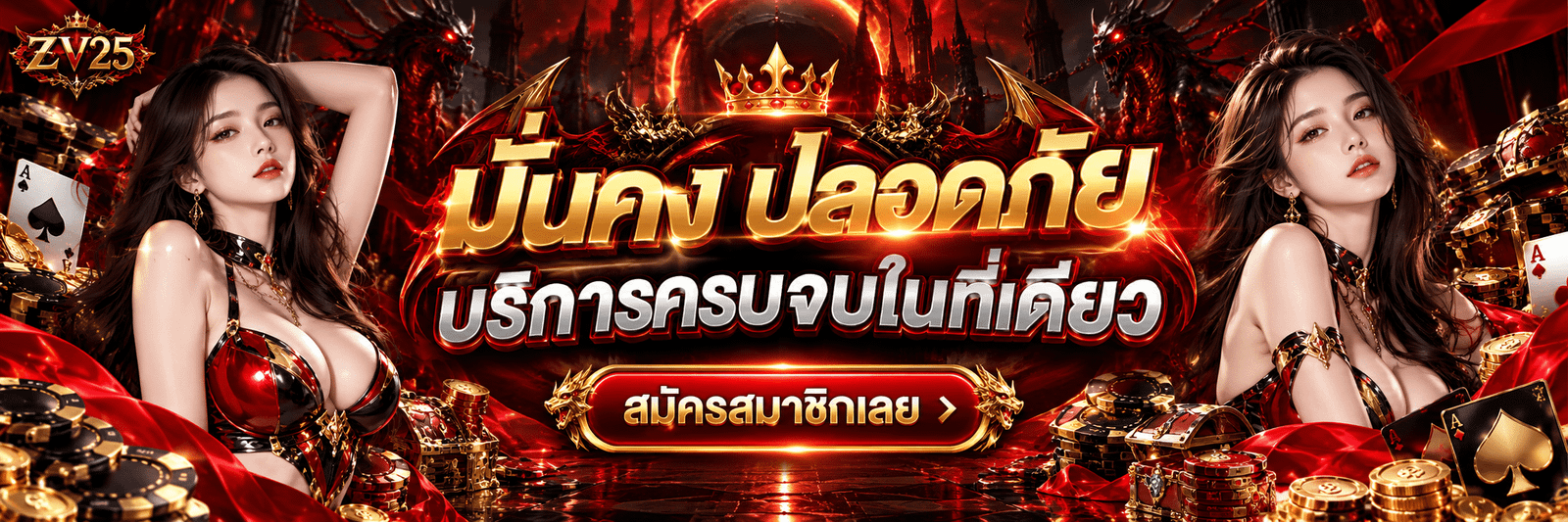 ZV25-มั่นคง ปลอดภัย บริการครบจบในที่เดียว สมัครสมาชิกเลย